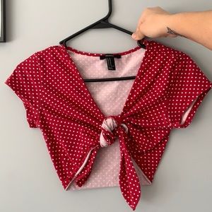 Tie up crop top